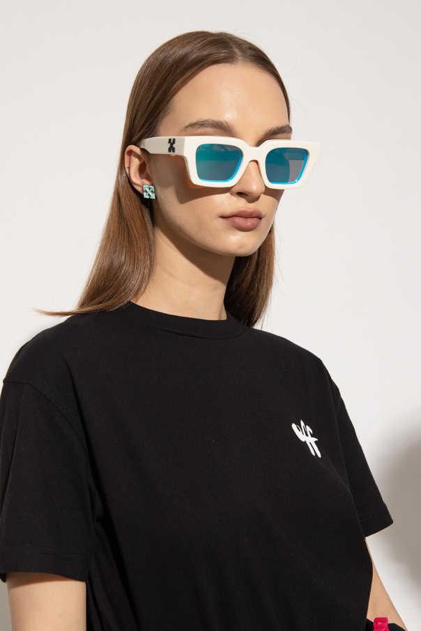 Miu Miu Eyewear cat-eye frame gradient Stanley sunglasses - White